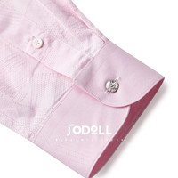 JODOLL乔顿袖衬衫春季商务休闲男士钻扣绅士商务正装衬衣