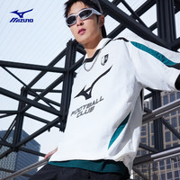 美津浓（MIZUNO）25春夏小V领透气短袖T恤宽松足球衫K2CA53Y2 01/象牙白 