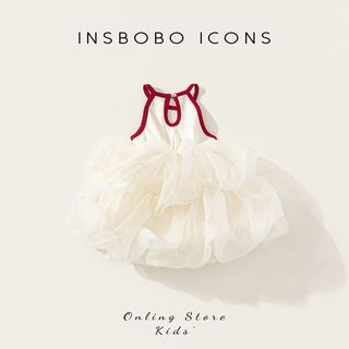 INSBOBO 女童连衣裙2025初夏穿搭女宝公主裙女孩网纱裙儿童夏装薄【15天内】