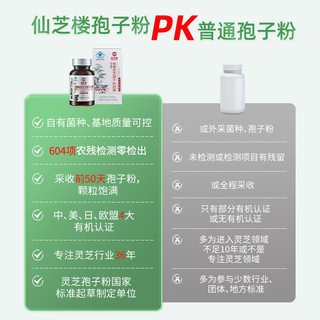 仙芝楼破壁灵芝孢子粉胶囊80粒/盒 全产业链可溯源增强免疫营养保健品
