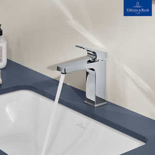 唯宝（Villeroy&Boch）雅图方正系列台盆龙头 高标准选材 陶瓷阀芯 台盆龙头（镀铬色）