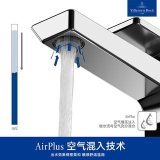 唯宝（Villeroy&Boch）雅图方正系列台盆龙头 高标准选材 陶瓷阀芯 台盆龙头（镀铬色）