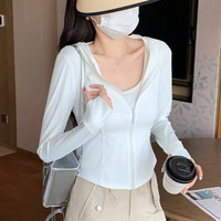 粉色冰丝防晒衣女款夏季薄款2024新款防紫外线修身瑜伽服开衫上衣