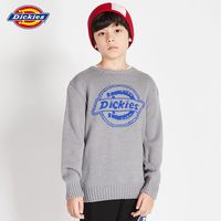 Dickies儿童合身版秋冬休闲风线衫针织套头圆领毛衣223K30LSD63