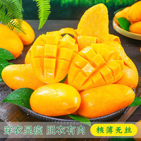 京地达海南芒果小台芒新鲜水果净含量8斤单果80g+源头直发 精品小台芒8斤|爆甜多汁