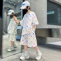 印象童年 男童夏装短袖短裤套装2024新款儿童夏款两件套洋气时髦潮