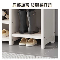 安尔雅鞋架多层家用门口客厅宿舍出租房过道防尘高筒靴鞋柜 118长7层 白色118长7层多层靴位