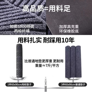 茵尚高端入户门地垫红色进门门口地毯子室外入宅门垫家用大门外蹭脚垫