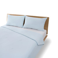 無印良品 MUJI凉柔 薄被枕套套装 夏凉被子凉感 蓝色 单人被150*200cm枕套*1 凉柔薄被枕套套装-蓝色