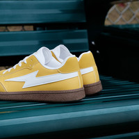 Tcellars德训鞋男春夏男鞋复古百搭低帮平底板鞋男潮流运动休闲鞋子男 电母黄 45