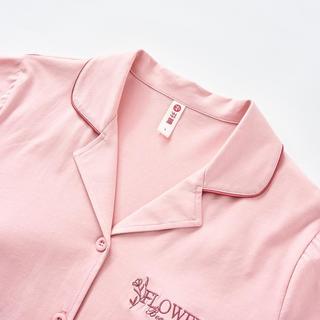 【带胸垫 防螨纯棉】贴身安心新疆棉夏季薄款睡衣女士家居服套装