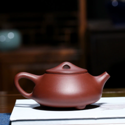 探磨 景舟石瓢紫砂壶 280ml 无刻绘款