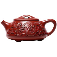 探磨 宜兴原矿大红袍双龙石瓢茶230ml