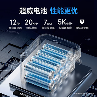 鱼跃(yuwell)电动轮椅车D130H折叠老人轻便智能轮椅代步旅行铅酸