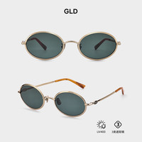 Fakeme2025蛇年宽边椭圆金属墨镜遮阳防晒太阳镜 compass GLD