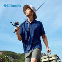 Columbia邓刚同款哥伦比亚户外25春夏男钓鱼系列清凉短袖POLO衫FM4923 469 S (170/92A)