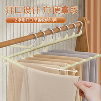 炫冠鹅型裤架家用挂裤子衣架专用无痕裤夹防滑衣柜内置收纳神器 推荐【天鹅】强力防滑-无痕 5个
