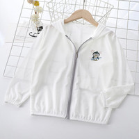 贝婴初（BEIYINGCHU）儿童防晒衣夏季童装冰丝防晒衣女宝宝开衫外套男童防晒服透气 2203防晒衣白色 90 cm