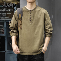  JEEP SPIRIT 美式复古 男士长袖t恤