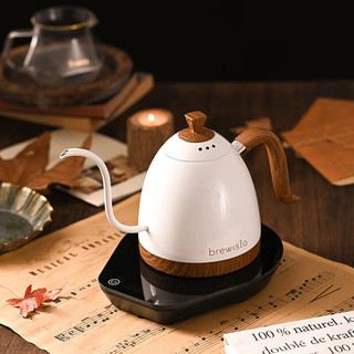  BREWISTA 智能温控 手冲咖啡壶  珍珠白【黑底座】 1L 1L