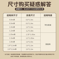 凉席竹席冰丝席家用夏天双面可折叠冬夏两用草席宿舍单人席子 生态润肤双面席(配冰丝枕套)