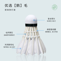 薰风羽毛球鸭毛一桶12只装初学者训练球熏风鹅毛羽球 挑战-6#【 训练】 76速#12只装