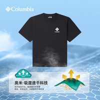 Columbia哥伦比亚户外25春夏男女吸湿速干运动短袖T恤AE5759 010 宽松版型 XXL (190/104A)