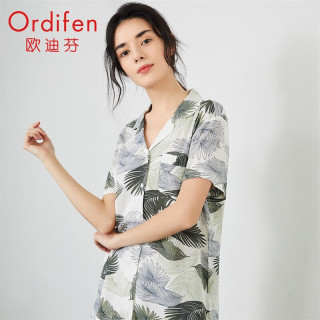 Ordifen 欧迪芬 睡衣女 薄款 短袖短裤 两件套装（专区内任选三件59）