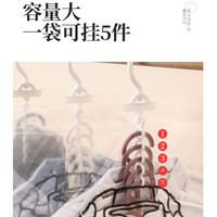 自然屋羽绒服抽气真空压缩袋 5挂钩悬挂式家用加厚加大号衣物收纳整理袋 手泵