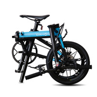 【515晚20点开售】大行K3PLUS外折版折叠自行车16寸9速碟刹男女 16英寸