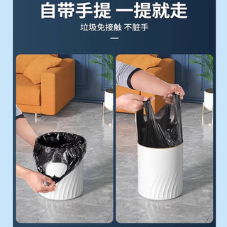 洁又佳（JIEYOUJIA）手提垃圾袋加厚背心式黑色家用厨房卫生间垃圾桶袋厨房用塑料袋 加厚手提46*60cm【100只】