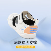 江博士（DR·KONG）夏季男童透气休闲儿童凉鞋 1-3岁宝宝学步鞋 魔术贴幼儿童鞋 米/蓝 25 脚长约14.9-15.5