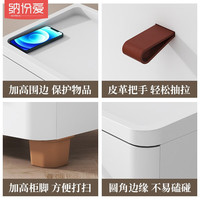 纳份爱抽屉式收纳柜子日式衣物储物柜儿童玩具整理箱塑料宝宝衣柜五斗柜 30面宽-白色【升级木板款】 四层