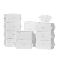 五月印象婴儿绵柔巾母婴可用一次性清洁擦拭柔软不伤肤洗脸巾 平纹