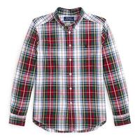 Lauren Childrenswear Boys 8 20 Plaid Brushed Cotton Oxford Shirt