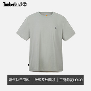 Timberland添柏岚男女同款快干凉感短袖T恤夏新轻量宽松A66CK L A66CK033/灰色