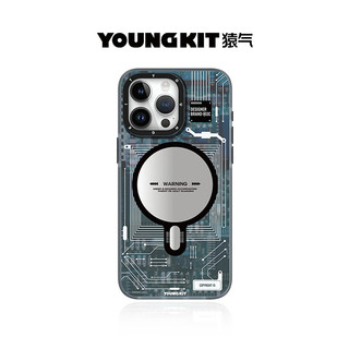  YOUNGKIT/猿气 磁吸充电 苹果手机壳  幽灵灰 PC