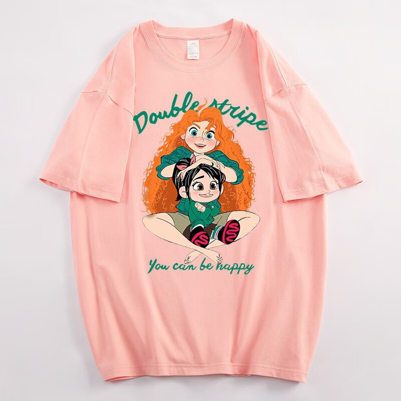 粉色大波浪女孩