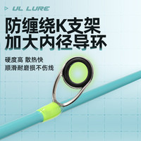 神鲨1.8米微物路亚竿套装直柄纺车轮UL调快调马口竿弹射路亚鱼杆