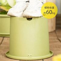 爱丽思花盆塑料深型树脂花盆特大号多肉花盆种花种菜盆10号军绿色