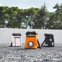 TUMI/途明 MCLAREN 迈凯伦联名可折叠印花男士双肩包 黑/白