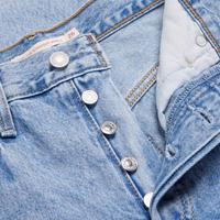 Levi's李维斯Ribcage女士磨破牛仔裤街头风直腿神裤