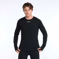 2XUIgnition系列圆领卫衣男秋冬季休闲保暖百搭速干吸湿跑步运动上衣 黑色 S