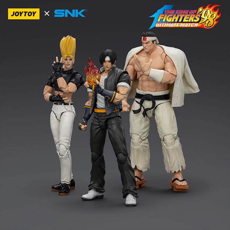 JOYTOY 暗源 拳皇'98UM系列 主人公队 三人组 1:18 可动兵人手办