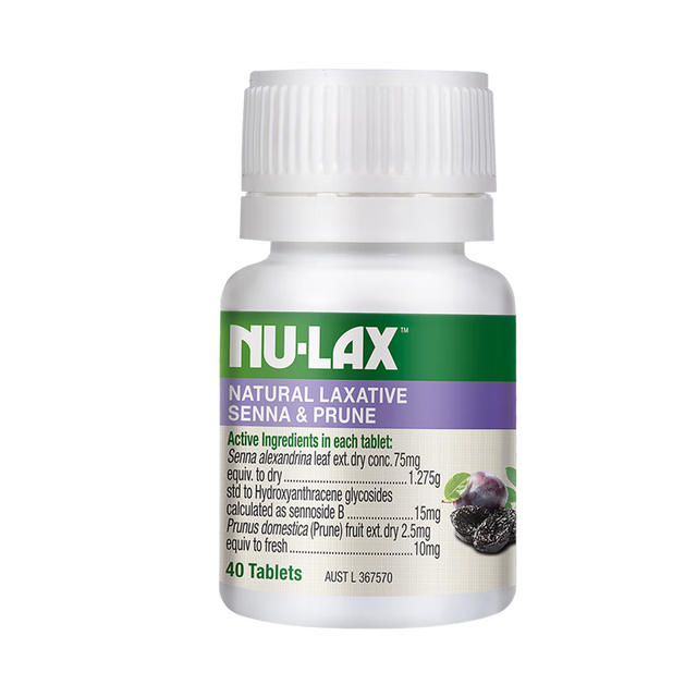 乐康膏 NU·Lax 西梅乐康片 三倍加强西梅味 40片/瓶