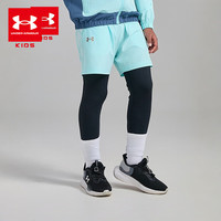 安德玛(Under Armour)男童假两件打底二合一长裤版型运动裤251123126 浅蓝 140cm