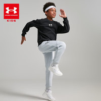 安德玛(Under Armour)男童针织长裤综训休闲百搭运动束脚卫裤251125134 浅灰 160cm