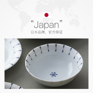 美浓烧渕十草系列餐具饭碗汤碗面碗盘子深盘日式 小钵12cm 1个