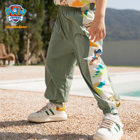 汪汪队男童防蚊裤夏款2025男宝宝宽松儿童休闲裤夏季男孩长裤 水晶蓝（242PK0084）