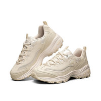 斯凯奇(Skechers)女鞋珠珠熊老爹鞋厚底增高百搭复古运动休闲鞋149463 乳白色/OFWT 38 正常码,脚背宽高选大半码